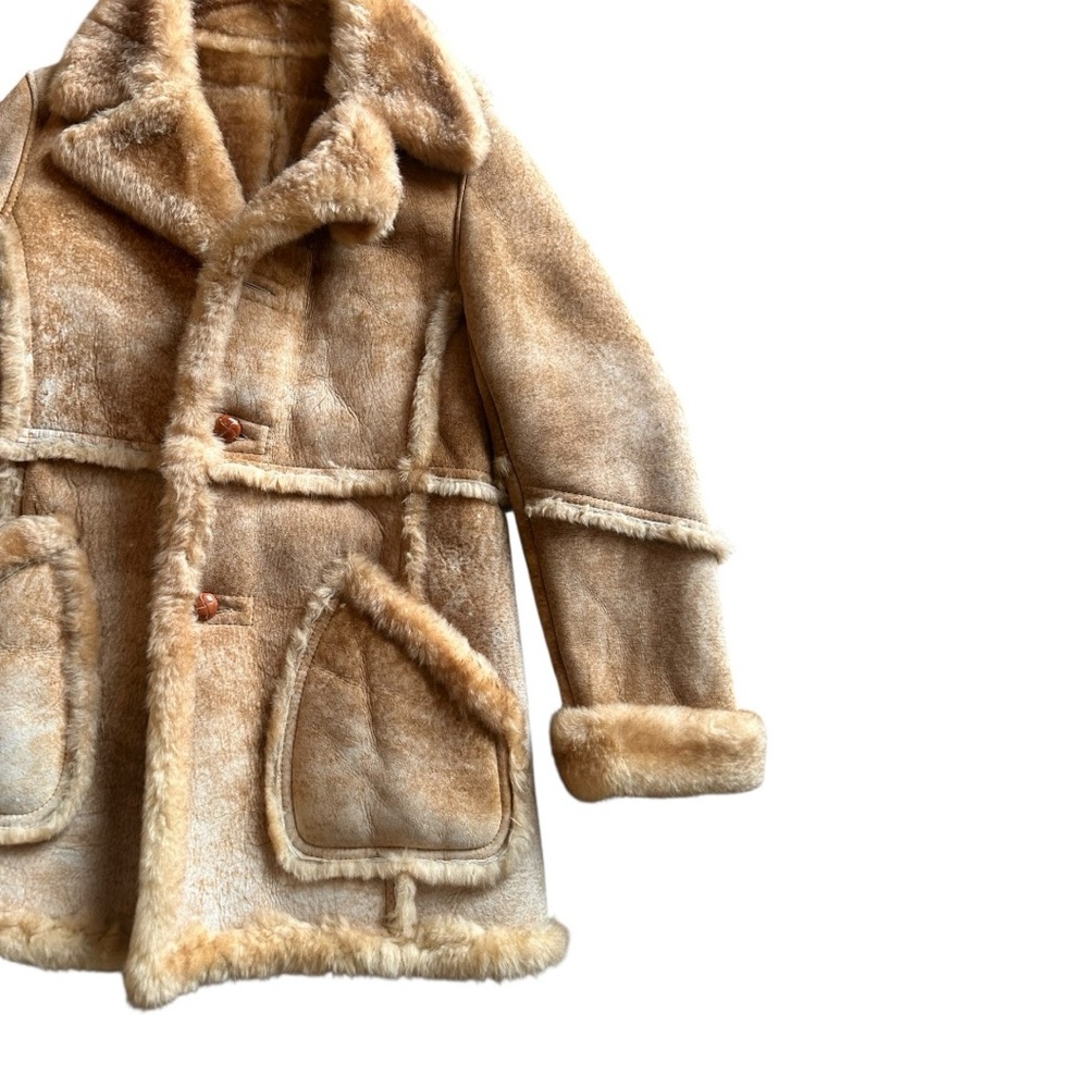 Vintage shearling Marlboro man coat Size 42 Size Large - Picture 2 of 10